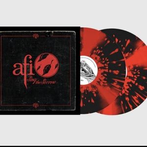 AFI "Sing the Sorrow" black and red pinwheel vinyl